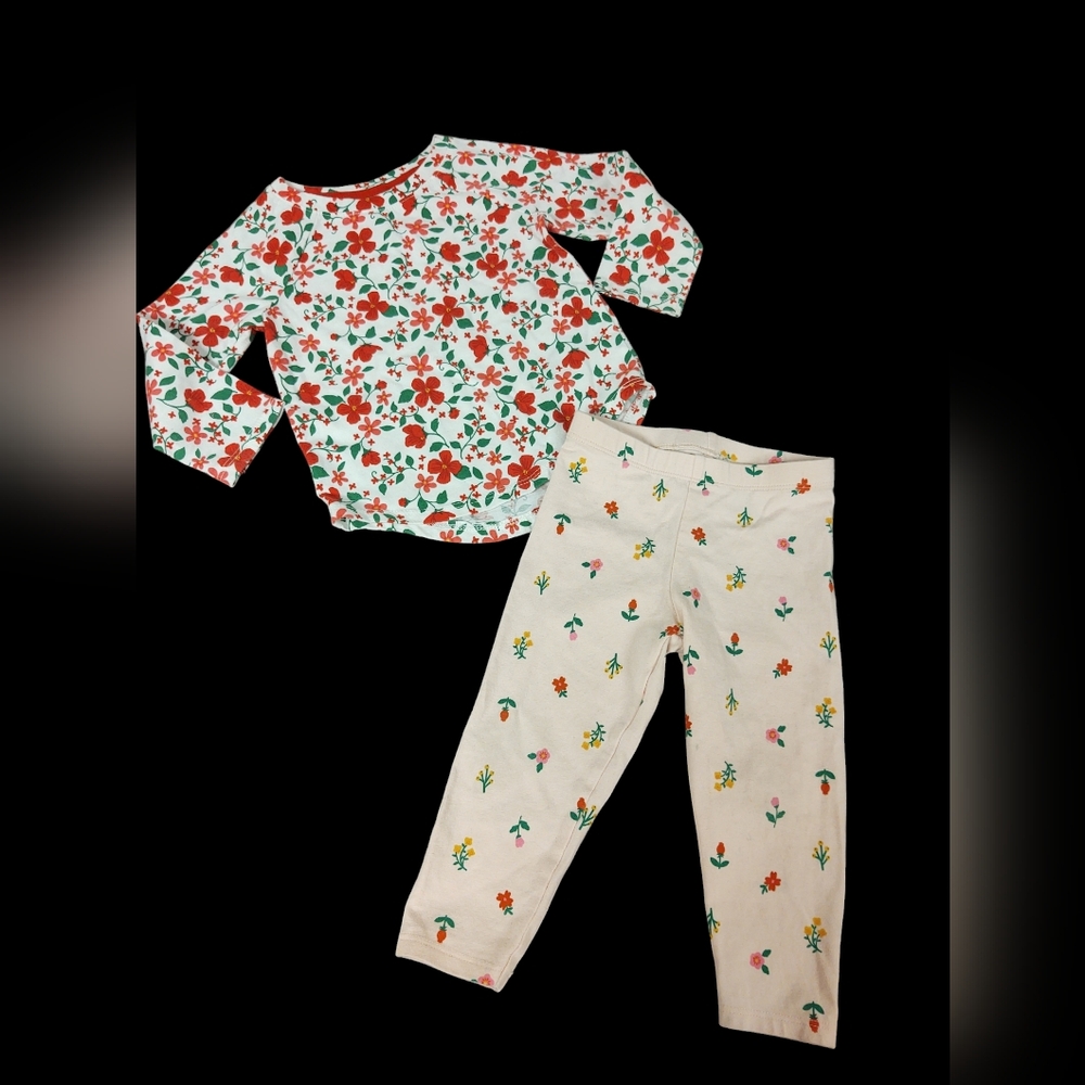 Cat & Jack Girls Top & Bottom Size 18 Mos.
